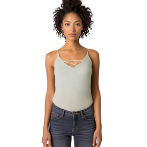 AMERICAN Eagle White Criss-Cross Sweater Tank Top - Small